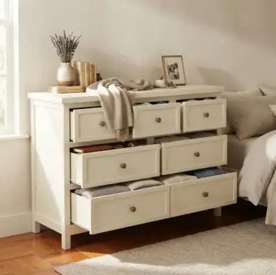 Cómoda de Madera Blanca con Cajones - miniatura 2
