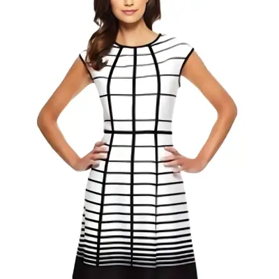 Vestido A-Línea Sandra Darren Talla L - miniatura 4