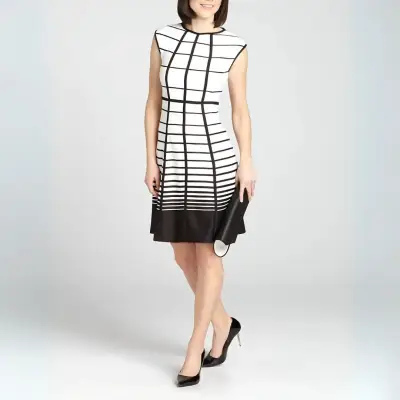 Vestido A-Línea Sandra Darren Talla L - miniatura 5