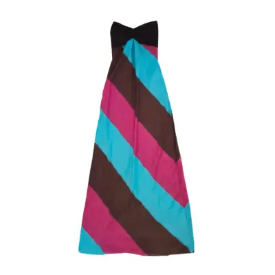 Vestido Strapless Maxi Rayas Cactus Talla XS - miniatura 1
