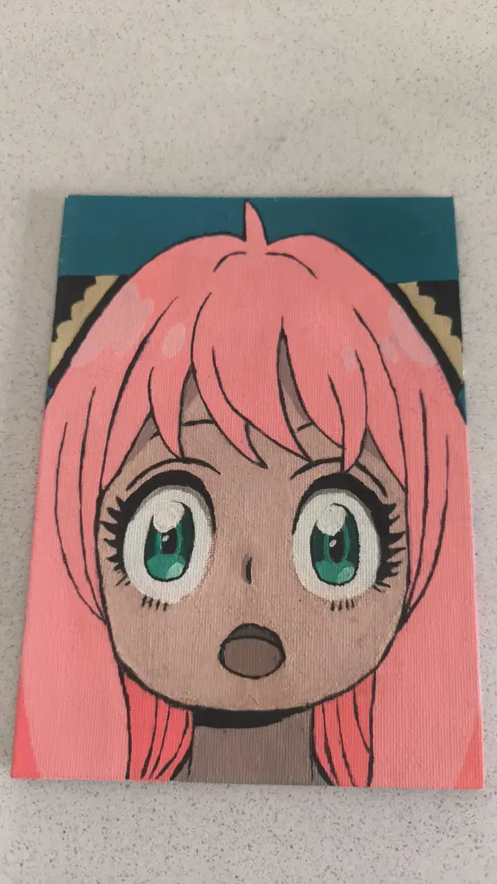 Set de Cuadros Decorativos Anime Pintados a Mano - 4