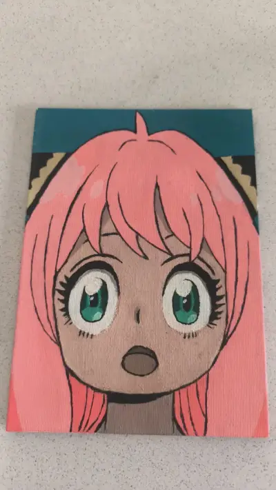 Set de Cuadros Decorativos Anime Pintados a Mano - miniatura 4