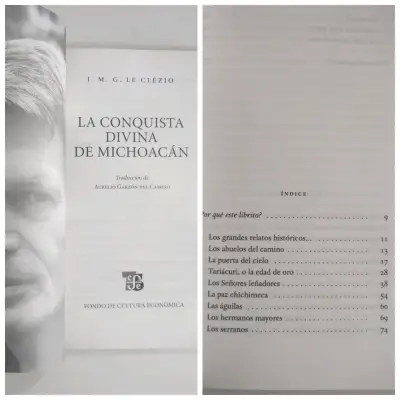 Libro 'La conquista divina de Michoacán' de J.M.G. Le Clézio - miniatura 2