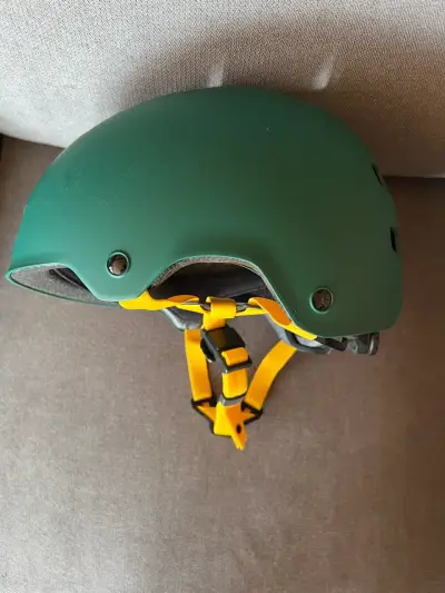 Casco de bicicleta verde Oxelo - miniatura 4
