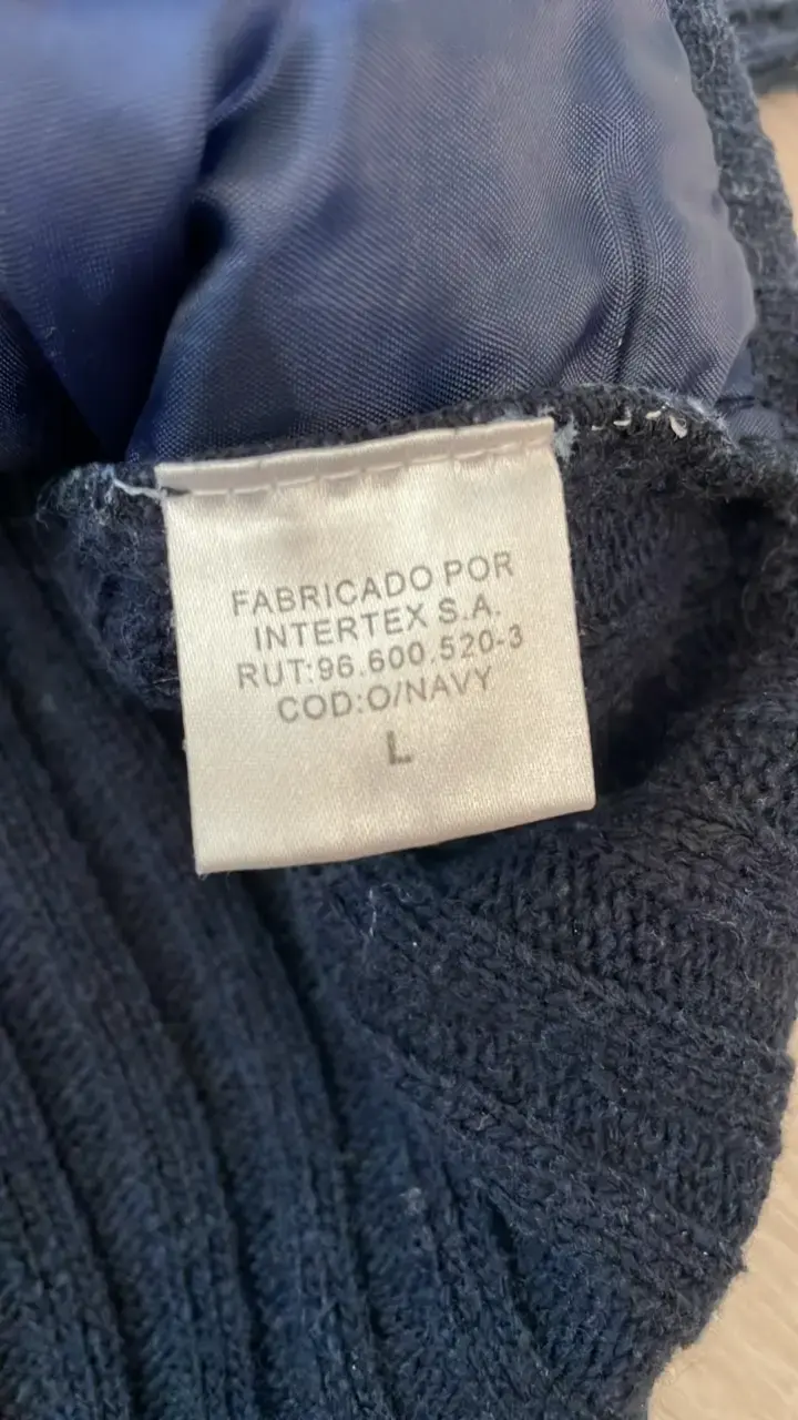 Chaqueta de pana azul marino - 4