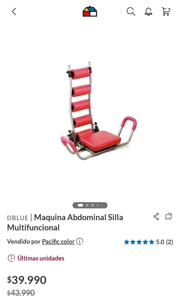 Máquina de ejercicios abdominales AB Roll plegable - 5