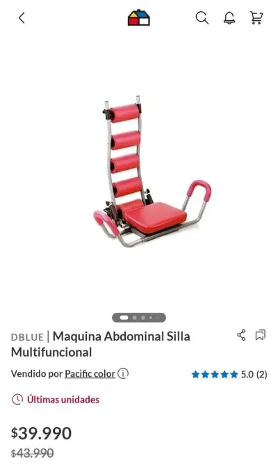 Máquina de ejercicios abdominales AB Roll plegable - miniatura 5