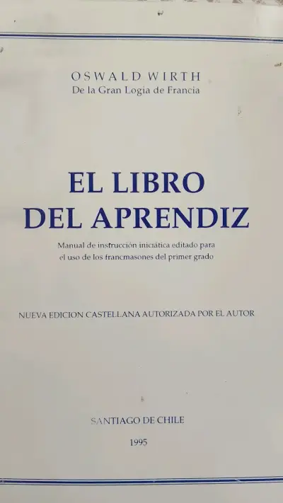 El Libro del Aprendiz de Oswald Wirth 1995 - miniatura 1