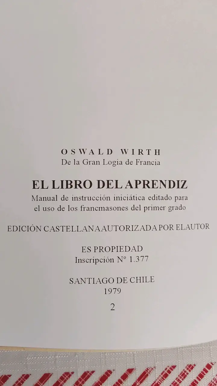 El Libro del Aprendiz de Oswald Wirth 1995 - 2