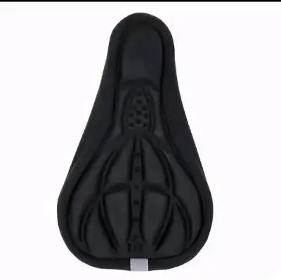 Funda de Asiento de Bicicleta Acolchada Negra - miniatura 2