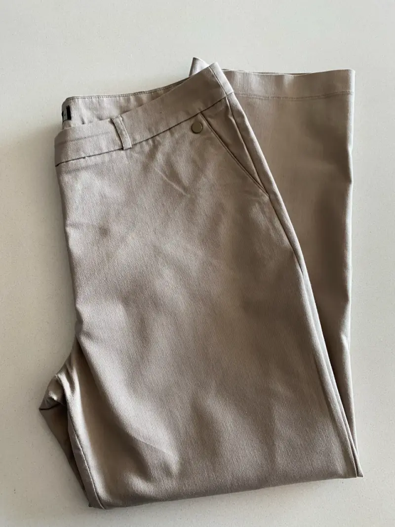 Pantalones beige casuales mujer - 3