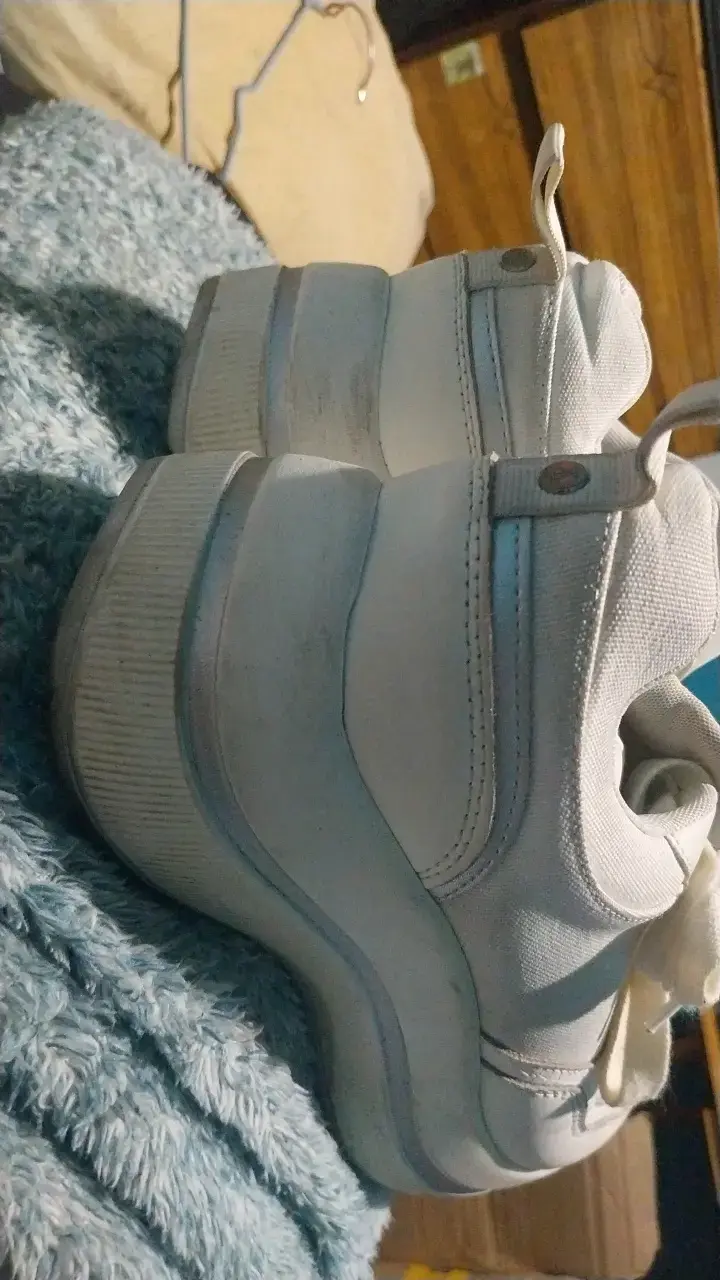 Zapatillas deportivas blancas de plataforma - 3