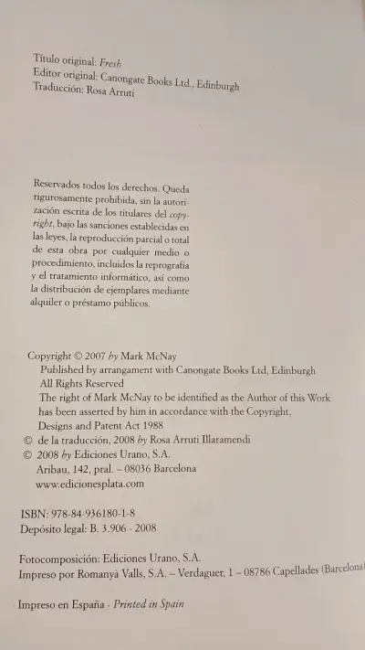Libro 'Fresh' de Mark McNay en buen estado - miniatura 3