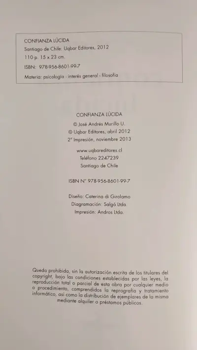 Libro 'Confianza Lúcida' de José Andrés Murillo - miniatura 3