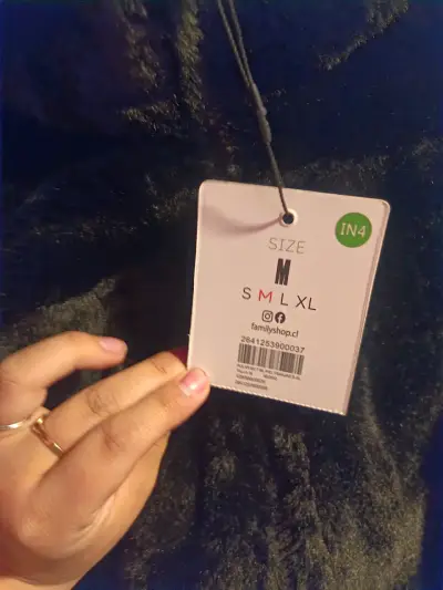 Chaqueta de piel sintética negra talla M - miniatura 2