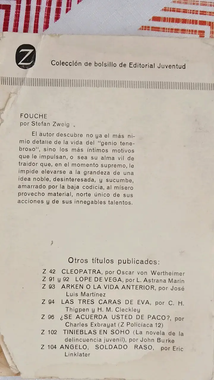 Libro 'Fouché' de Stefan Zweig - Biografía - 3