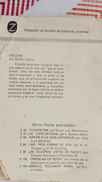 Libro 'Fouché' de Stefan Zweig - Biografía - miniatura 3