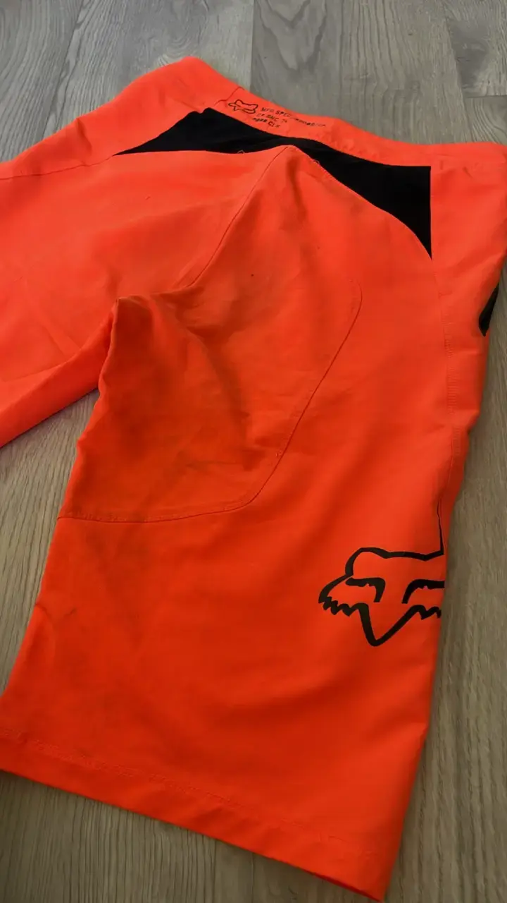 Shorts deportivos naranjas Fox para ciclismo - 4