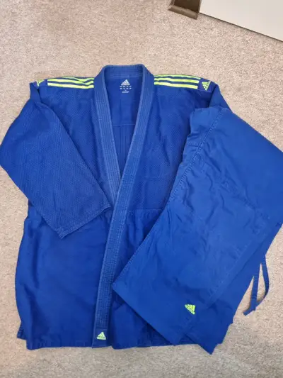 Kimono de Judo Azul Adidas Contest - miniatura 1