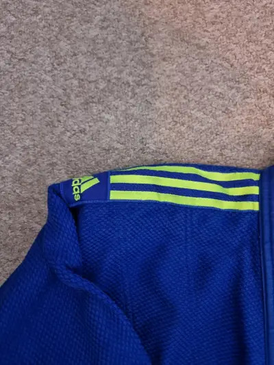 Kimono de Judo Azul Adidas Contest - miniatura 3