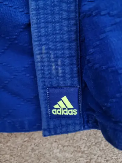 Kimono de Judo Azul Adidas Contest - miniatura 5