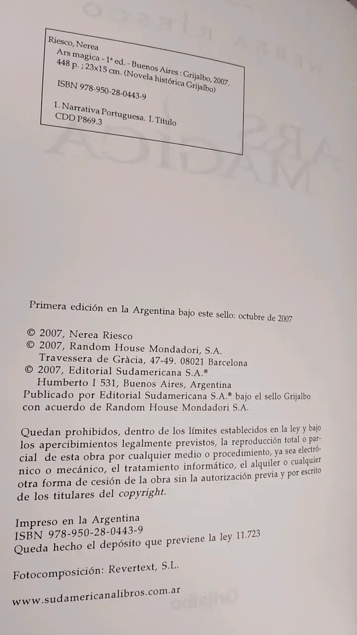 Libro Ars Magica de Nerea Riesco - 2