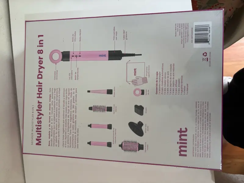Secador Multistyler 8 en 1 Mint Rosado - 2