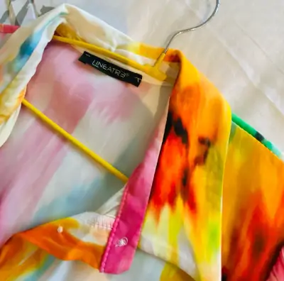 Vestido largo multicolor Lineatre - miniatura 1