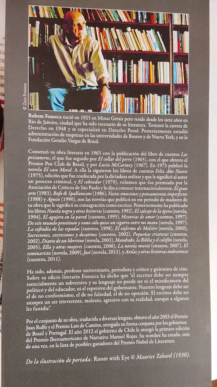 Libro 'El agujero en la pared' de Rubem Fonseca - 2