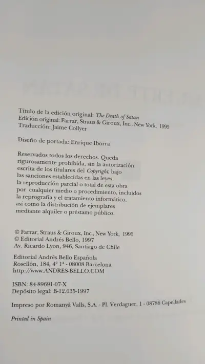 Libro 'La Muerte de Satán' de Andrew Delbanco - miniatura 2