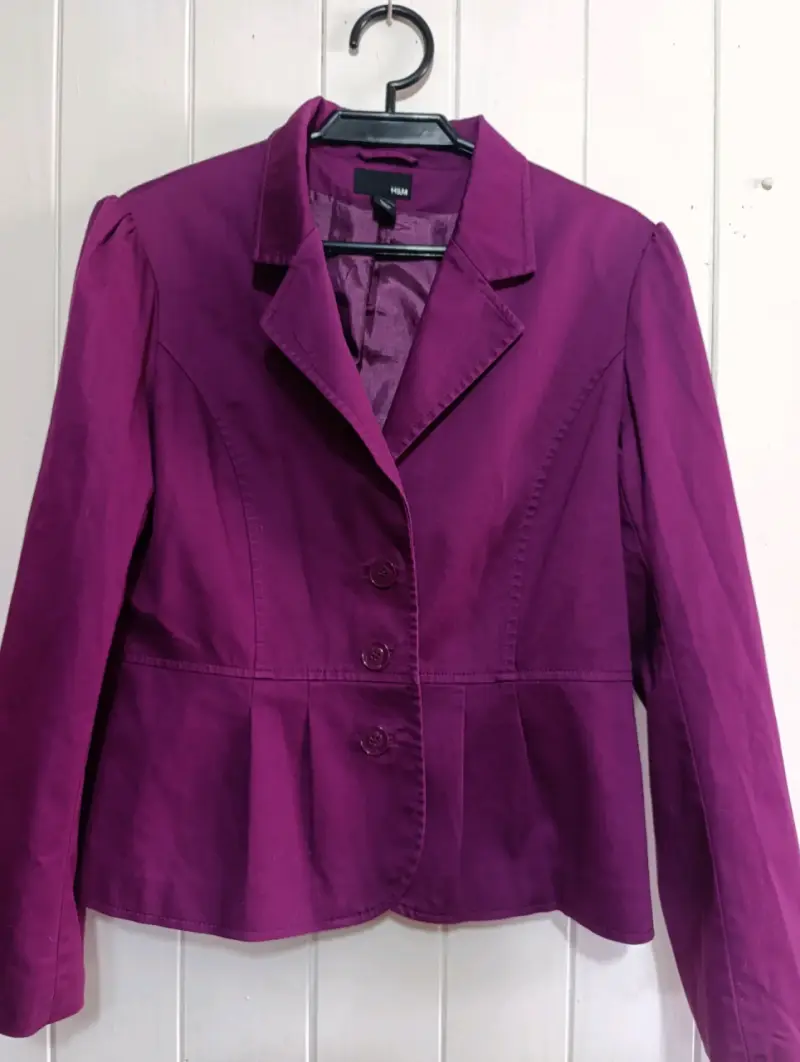Blazer morado para mujer H&M elegante - 1