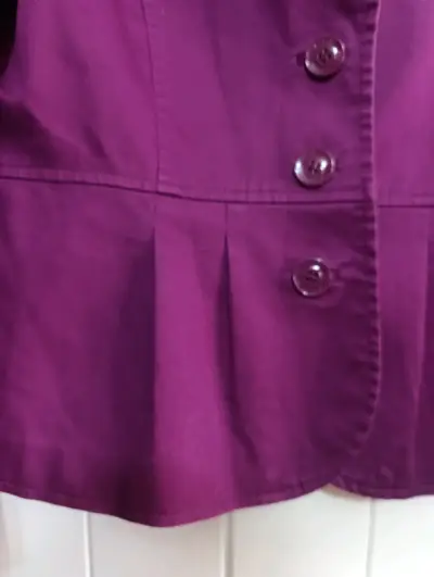 Blazer morado para mujer H&M elegante - miniatura 3