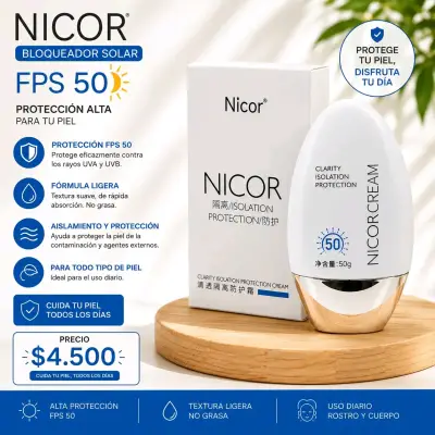 Bloqueador Solar Nicor FPS 50 Alta Protección - miniatura 1