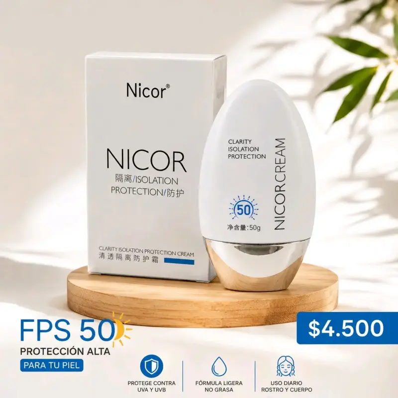 Bloqueador Solar Nicor FPS 50 Alta Protección - 2
