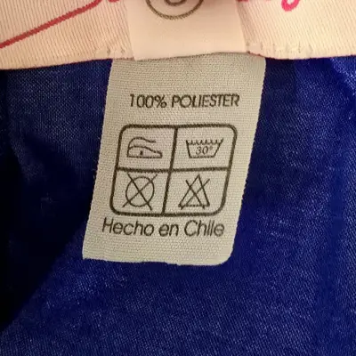 Vestido Corto Strapless Azul Rey Scribbles Talla S - miniatura 4