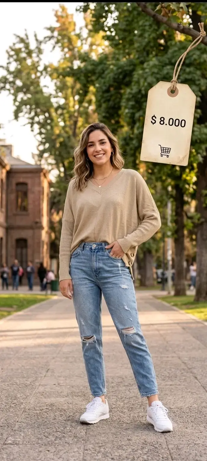 Chaleco de hilo con brillo para mujer - 5