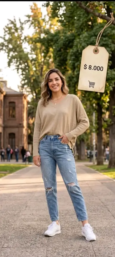 Chaleco de hilo con brillo para mujer - miniatura 5