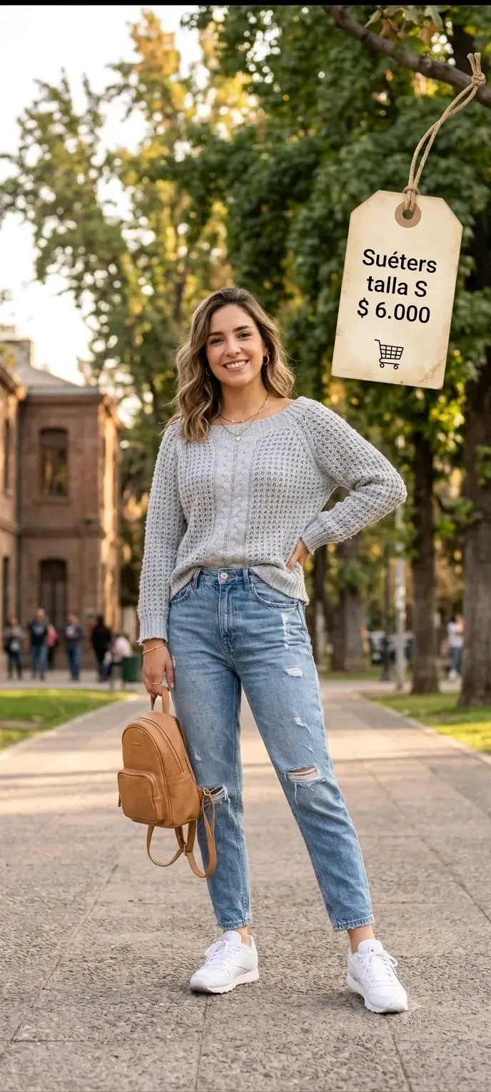 Chaleco de hilo con brillo para mujer - 6