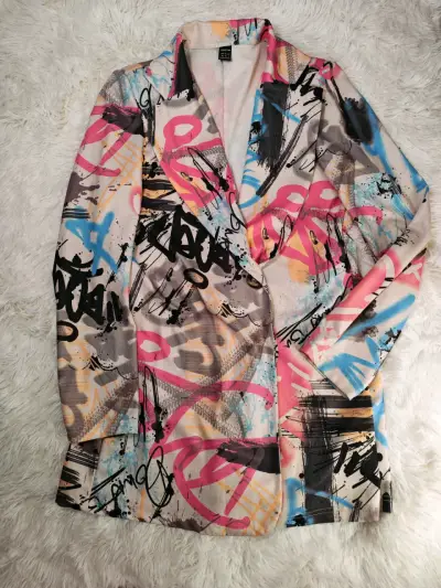 Chaqueta de mezclilla negra Americanino talla S - miniatura 6
