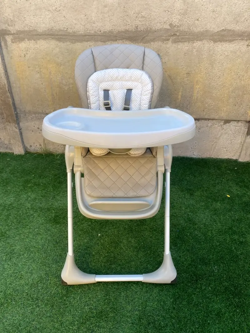 Silla de comer para bebé plegable y ajustable - 4