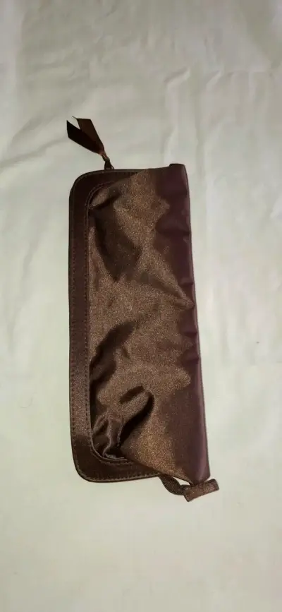 Bolso de fiesta bordado floral marrón - miniatura 2