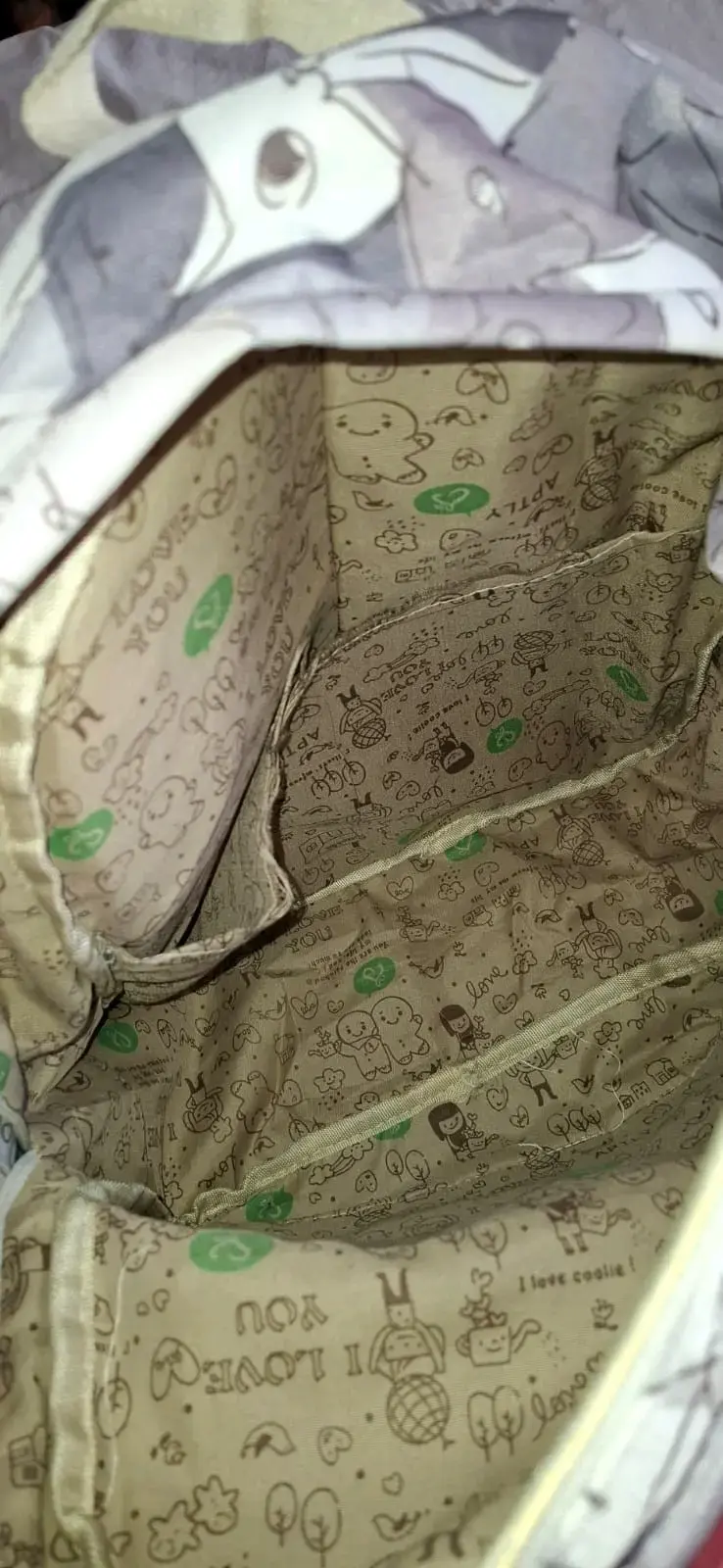 Mochila con diseño de gatos en tonos grises - 3