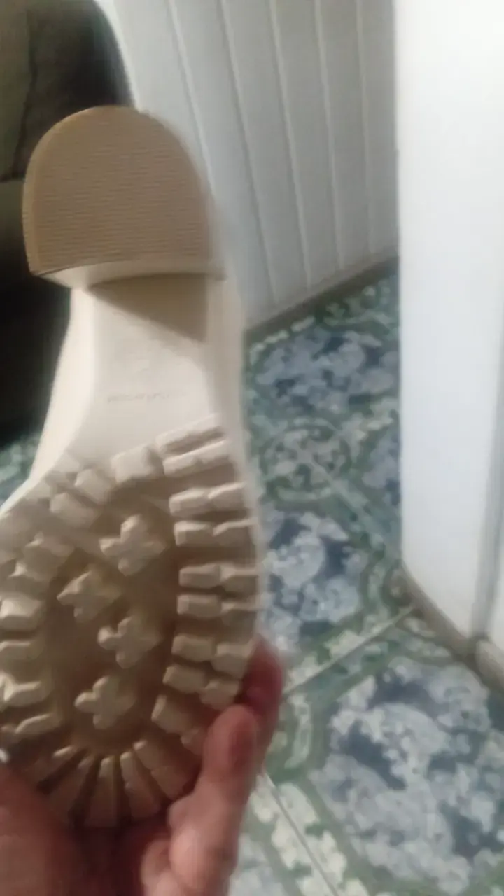 Botines de tacón beige para mujer talla 36 - 4