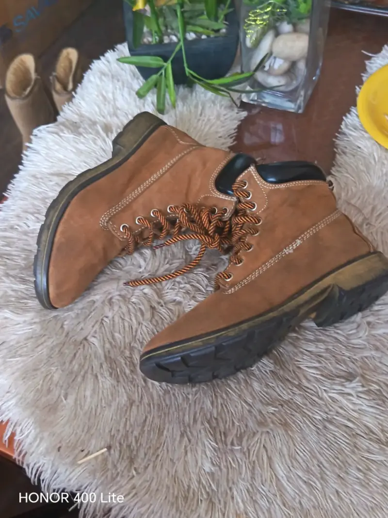 Botas de gamuza marrón para hombre - 5