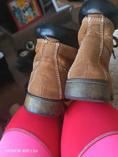 Botas de gamuza marrón para hombre - miniatura 6