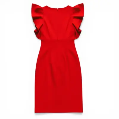 Vestido Formal Rojo Calvin Klein Talla XS - miniatura 2