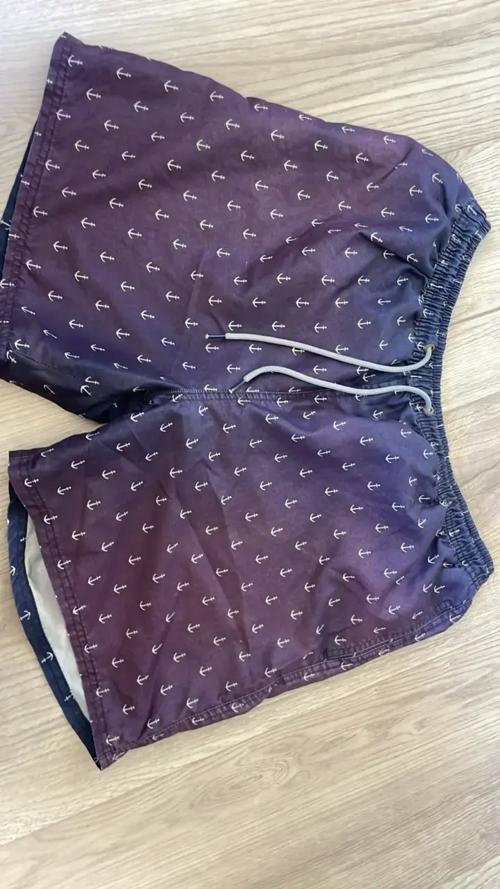 Shorts de baño con estampado de anclas - 1