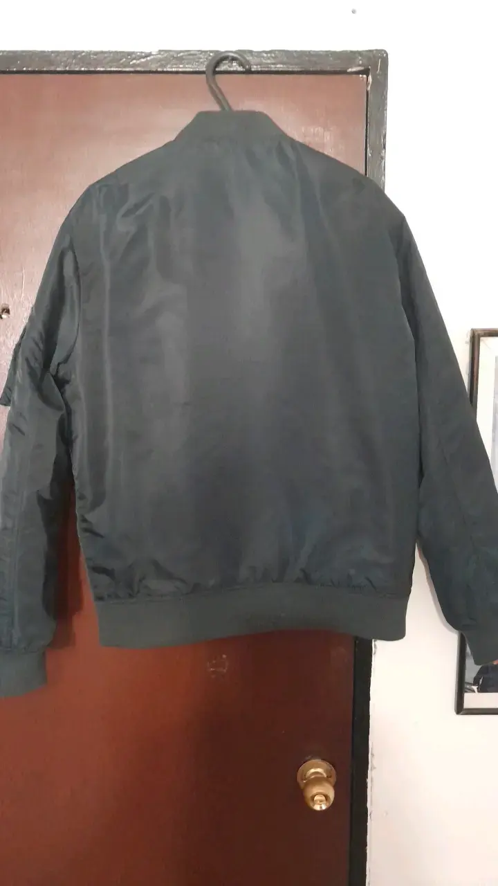 Chaqueta Bomber Negra Ferouch Jeans Talla L - 4