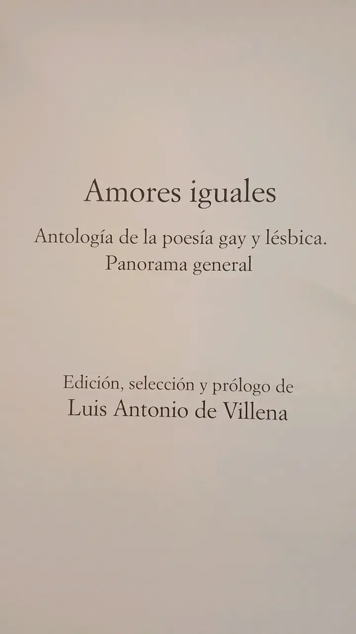 Amores Iguales Antología Poesía Gay y Lésbica - 2