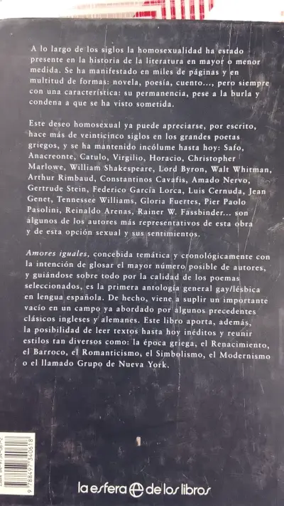 Amores Iguales Antología Poesía Gay y Lésbica - miniatura 4